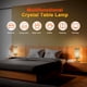 thumbnail image 2 of Lámpara De Escritorio Táctil De Cristal, Bombilla LED Blanca Cálida De 3000K Con Puerto De Carga USB C + A, Batería De 4000MAH, Luz Para Mesita De Noche De Dormitorio, 2 Uds., 2 of 7