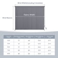 thumbnail image 5 of VOXBIN 9'Wx8'H Outdoor Roller Shades, Crank Operated Roll Up Patio Sun Shades, Porch Balcony Sun Blocking Window Blind, Grey, 5 of 10