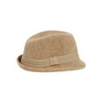 thumbnail image 3 of Womens Fuzzy Fedora w/ Band - Beige - Small/Medium, 3 of 4