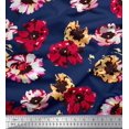 thumbnail image 1 of Soimoi Polyester Crepe Fabric Flower Artistic Print Fabric by The Yard 52 Inch Wide, 1 of 3
