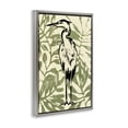 thumbnail image 4 of Stupell Industries Wild Heron & Leaves Animals & Insects Painting Gray Floater Framed Canvas Art Print Wall Art, 21 x 31, 4 of 10