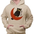 thumbnail image 2 of Vintage Halloween Owl Hoodie Sweatshirt Unisex Small Sand, 2 of 5