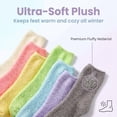 thumbnail image 6 of TRANSLINK 7 Packs Womens Fuzzy Socks Non Slip Warm Cozy Winter Slipper Socks Gift for Women Size 5-9, 6 of 6