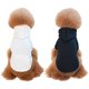 thumbnail image 2 of Sudadera con capucha polar para perros y gatos, ropa cálida para perros pequeños, ropa para cachorros, sudadera con capucha, disfraz suave para cachorros, negro, blanco y azul, 2 of 5