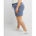 thumbnail image 3 of Hanes Women's Tri-Blend Shorts Plus Size Originals Pockets Light 4 Inseam 2x-4x, 3 of 5