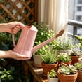 thumbnail image 6 of ZhangC Gallon Plant Watering Can, 9.3 Inch Long Spout Watering Pot with Removable Nozzle, Lightweight Plastic Flower Waterer for Indoor Houseplants, Office and Garden, Rose Gold, 6 of 6