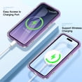 thumbnail image 2 of ShellTech Compatible for iPhone 14 Pro Max Case Built with Screen Protector, Lightweight and Stylish Full Body Shockproof Protective Rugged TPU Case for Apple iPhone 14 Pro Max 6.7 inch,Purple, 2 of 7