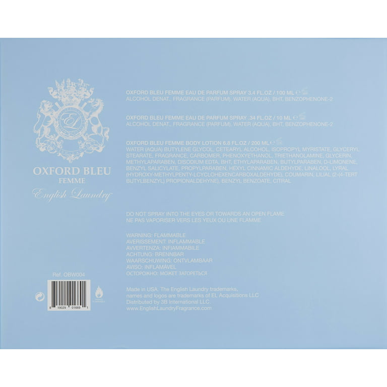 English Laundry Oxford Bleu Eau de Parfum, 6.8 Fl Oz