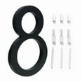thumbnail image 1 of Large 5.6\" Modern Floating House/Door Numbers 12mm Brushed Stainless Steel, 1 of 10