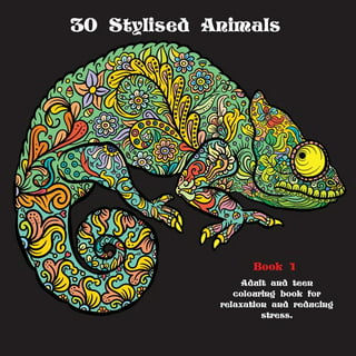 Adult Coloring Books Super Set -- 10 Deluxe Coloring Books for Adults and  Teens