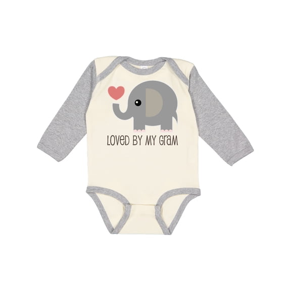 Inktastic Loved by My Gram Grandchild Boys or Girls Long Sleeve Baby Bodysuit