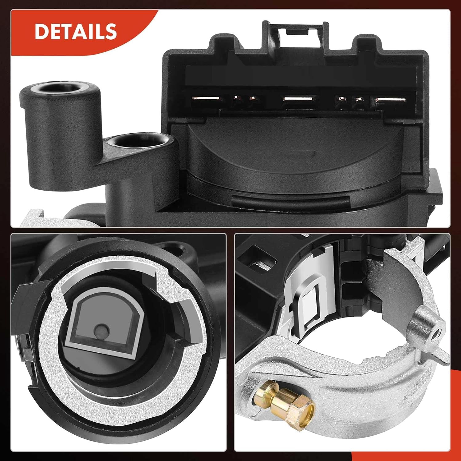 A-Premium Ignition Lock Housing with Ignition Switch Compatible with Ford Focus 2009-2011 Escape Mercury Mariner 2008-2010 Mazda Tribute 2008-2011