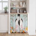 thumbnail image 6 of Easter Bunny Tier Curtains 54 Inch Length, Easter Eggs Spring Farmhouse Wood Grain Teal Blue Cafe Short Curtains for Bathroom Sink, Small Kitchen Curtain Light Filtering Drapes 2 Panels 27.5"Wx54"L, 6 of 8