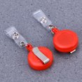thumbnail image 4 of 10pcs Retractable ID Badge Reels with Belt and Clip (Solid Red), 4 of 7