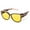 01 Amber leopard Frame/Night Vision Yellow Lens, variant on Night Vision Driving Glasses Fit Over Eyeglasses for Men Women Polarized Nighttime Glasses Oversized Lens
