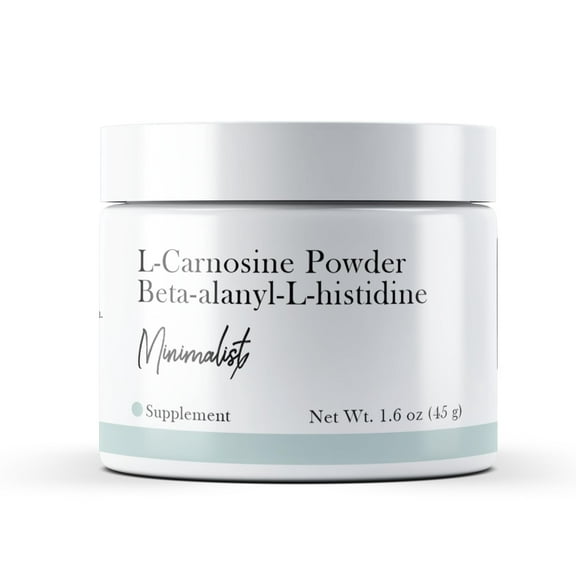 Minimalist L-Carnosine Powder 1.6 oz No Additives or Fillers, Dietary Supplement, Beta-alanyl-L-histidine