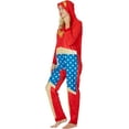 thumbnail image 3 of DC Comics Wonder Woman 1PC Womens' Costume Hooded Pajama Union Suit Lounge Sleepwear, 3 of 4