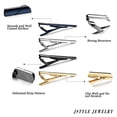 thumbnail image 4 of 8Pcs Tie Clips for Men Tie Bar Clip Set for Regular Ties Necktie Wedding Business Clips, 4 of 6