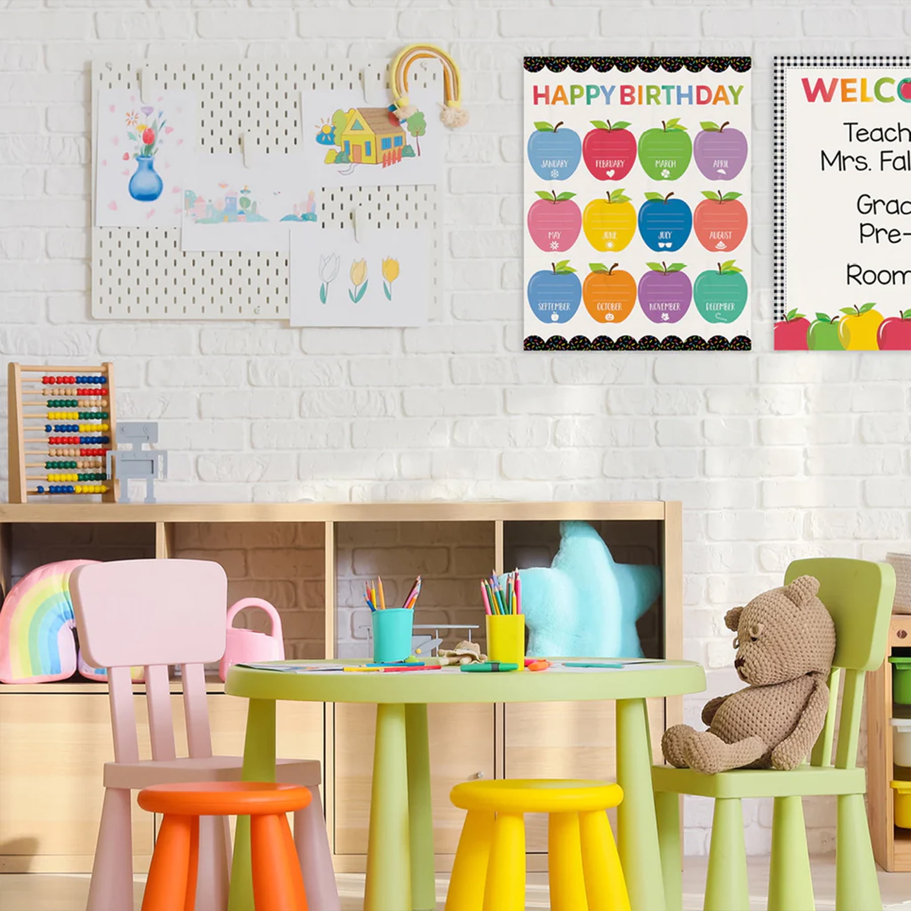 Creative Teaching Press Apple Time Classroom Essentials 4-Chart Pack, 17" x 22"