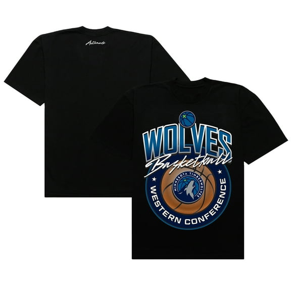 Men's Authmade Black Minnesota Timberwolves Basketball Mesh Premium T-Shirt