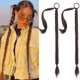 thumbnail image 1 of 2PCS DIY Braided Ponytail Extension with Hair Tie Long Straight Wrap Dark Brown Highlights 26 Inch (After Braided 23 Inch), 1 of 5