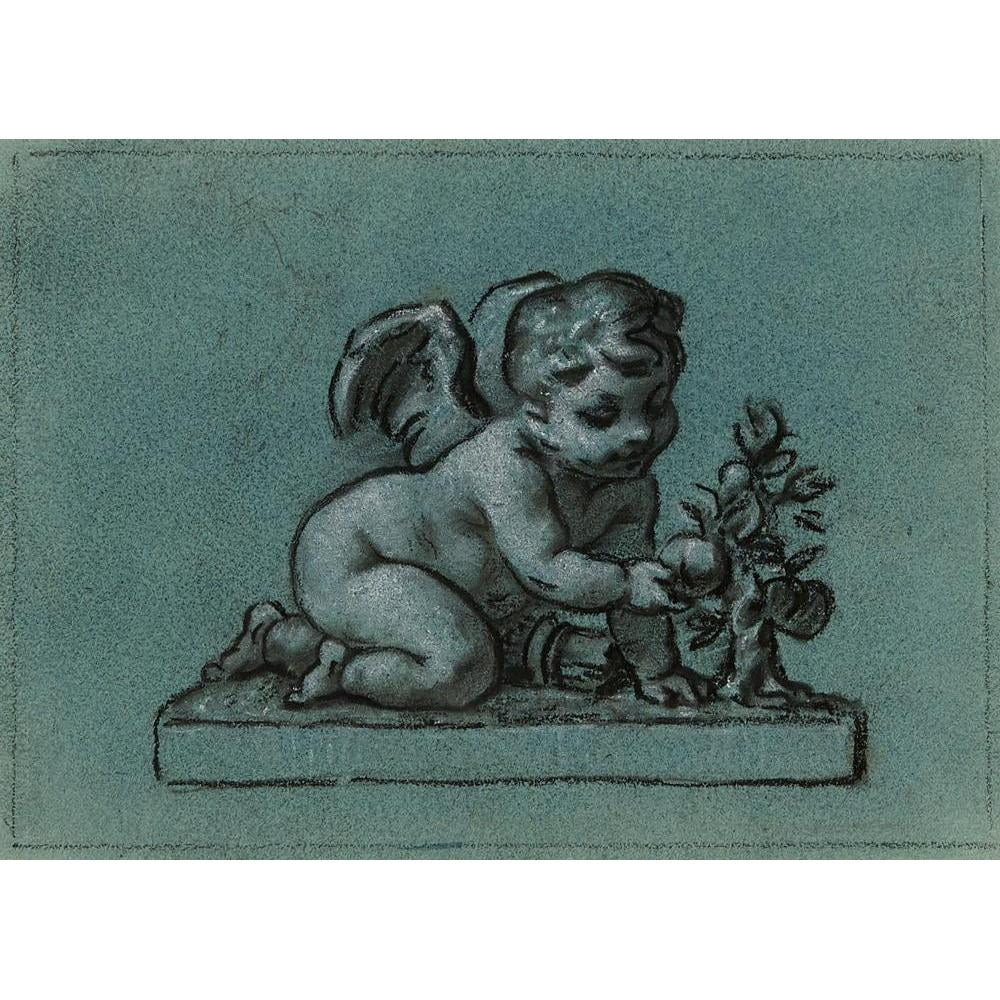 Pierre-Paul Prud'hon 24x18 Black Modern Framed Museum Art Print Titled - Les Oranges (1800)