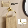 thumbnail image 4 of ABCISI Brass Towel Ring, Antique Hand Towel Holder, Flexibly Rotated by 180 °, Sturdy Bathroom Towel Rack Hanger,  Hardware Towel Ring Tissue Roll, Wall Mounted Retro Accessories, 4 of 15