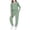 Green, variant on HBGVBA Kids 2 Piece Set Solid Color Ruffle Sleeve Crewneck Top with Pocket and Pants Casual Winter Loungewear for 4-13 Years