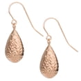 thumbnail image 3 of KoolJewelry 10k Gold Diamond-cut Pear Drop Earrings, 3 of 4