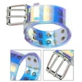 thumbnail image 6 of segolike Double Grommet Belt Jeans Belt PVC Belt Waist Strap 2 Holes Belt Womens Waist Belt Waistband for Women Men Trousers Dazzling color, 6 of 8