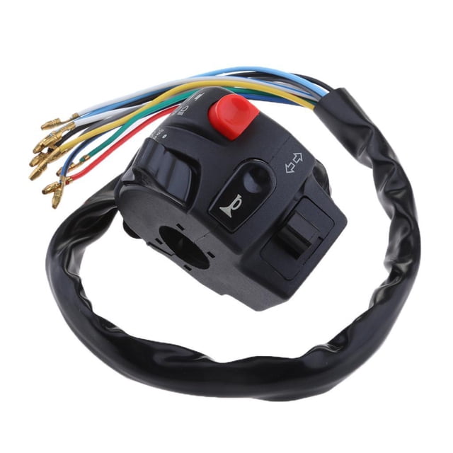 Bocina de manillar Riwesomey motocicleta universal 7/8 interruptor de control de luces