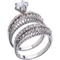 thumbnail image 1 of AKYUSGFL Fashion Rings for Women Synthetic Diamond Studded Zirconia Inlaid Rings Wedding Engagement Rings Jewelry Accessory Gifts, 1 of 5
