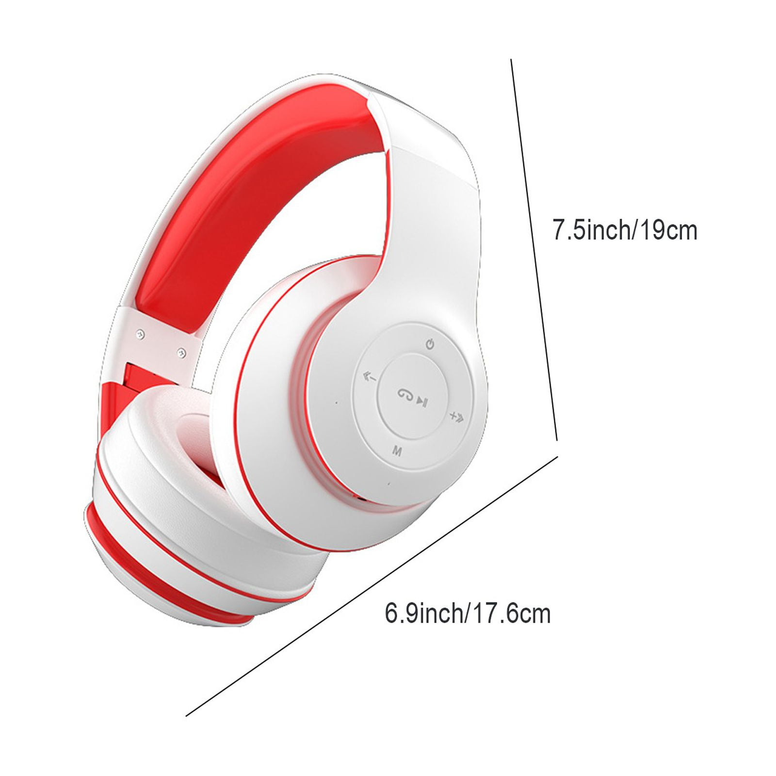 LACKUST Bluetooth 5.1 Subwoofer Headphones,Clearance Noise Cancelling Bluetooth Headphones for Kids,Enhanced Wireless Audio for Mobile,Computer,and Sports,White