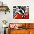 thumbnail image 6 of INVIN ART Framed Canvas Print Birthday by Marc Chagall Modern Wall Art Home Decor,24"x32", 6 of 8