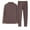 Brown, variant on thermal Underwear for Men: Fleece Lined Long Johns Base Layer Ski thermals Top and Bottom Set Green XXL