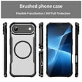 thumbnail image 2 of Allytechgroup Carbon Fiber Case for iPhone Air, Thin & Light Design Full Camera Lens Protection Anti-Fingerprint & Non-Slip Flexible Shockproof Protective Back Cover for Women Men, Black, 2 of 9
