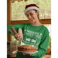 thumbnail image 3 of Meeowee Cat Sweatshirt Women Teen Girls Snowflake Ugly Christmas Sweater Style Small Green, 3 of 5