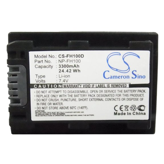 Battery for Sony HDR-HC9 DCR-DVD905 NP-FH100 CS-FH100D 3300mAh Fully Decoded