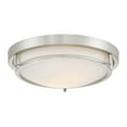 thumbnail image 2 of Trade Winds Felton 2-Light Flush Mount Ceiling Light in Brushed Nickel, 2 of 3