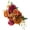 Orange, variant on 1PC Set 13" Artificial Mixed Flowers Bouquets, 7 Branches Silk Roses Dahlias Daisies Faux Floral Arrangement for Home Table Wedding Centerpieces, Classic Crimson Red