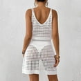 thumbnail image 3 of Oplxuo Summer Crochet Hollow Out Knit Beach Bathing Suit Swim Cover Ups Cruise Outfits Vacation Dresses for Women 2025, 3 of 5