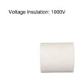thumbnail image 4 of Uxcell 5 Pcs Ceramic Tubing Insulated Electronic Wire Bundle Heat Insulation Protection Single Bore 20mmx18mm, 4 of 6