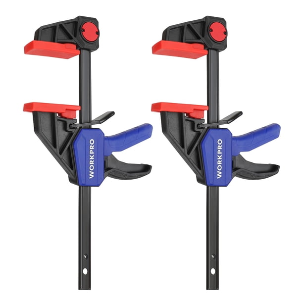 Pinzas de barra WORKPRO 6 para carpintería, paquete de 2 unidades, límite de carga de 150 kg