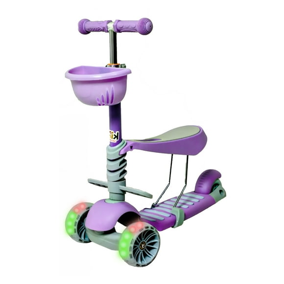 Scooter Patin 3 en 1 para niños con 3 ruedas y luces