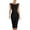 X426 Black, variant on Bysome Women Dress Solid Color Sleeveless Off the Shoulder Bodycon Dresses Summer Quick Dry Women Dresses Size L Black