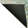 thumbnail image 5 of Addison Rugs Mayfield Premium Machine Washable Transitional Floral Teal Rectangle Rug, 10' X 14' Machine Washable Transitional Floral Teal Oversized Sherpa Throw Blanket, 5 of 7