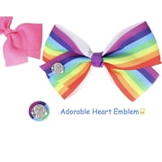 JoJo Siwa 12pcs Hair Bows for Girls (2 Set) - 5 Inches Alligator clips (3)