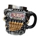 thumbnail image 5 of Taza de café con forma de motor, taza de té, moderna taza interior de acero inoxidable para bebidas frías y calientes, mecánica, para fiestas, cocina, 5 of 9