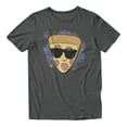 thumbnail image 2 of Disney Pixar Toy Story 5 Men's Pizza With Sunglasses Stars And Brush Stroke (Charcoal, S-XXXL), 2 of 4