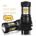 thumbnail image 2 of 2x Upgraded Vehicle Part 3157 Switchback LED Turn Signal Lights  Non-Fading Brightness, Polarity Free, 2 of 8